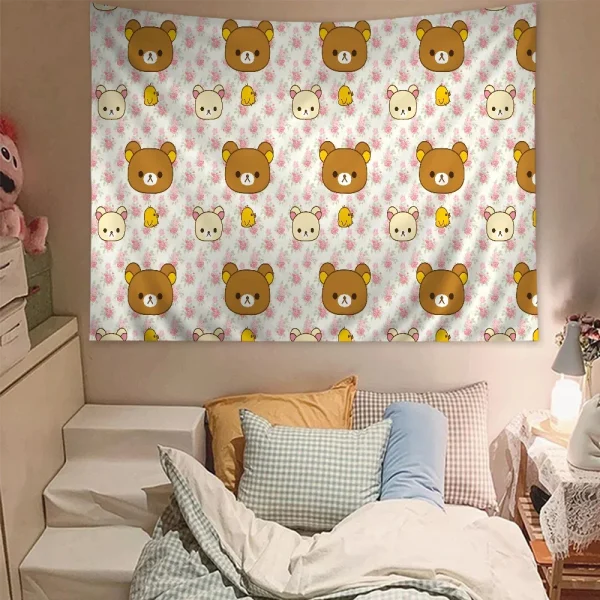 R-RilakkumaS Printed Large Wall Tapestry Hanging Tarot Hippie Wall Rugs Dorm Art Home Decor 5