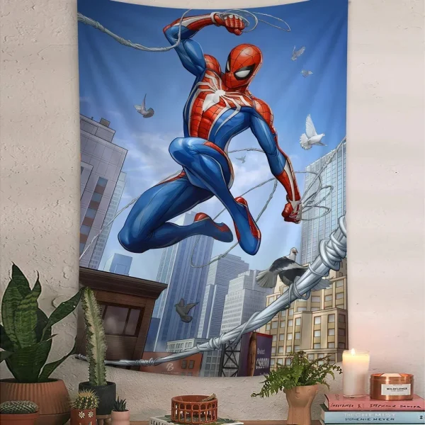 Avengers M-Marvel Spidermans  DIY Wall Tapestry for Living Room Home Dorm Decor Wall Art Decor 3