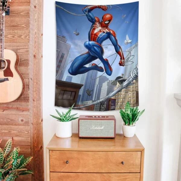 Avengers M-Marvel Spidermans  DIY Wall Tapestry for Living Room Home Dorm Decor Wall Art Decor 4