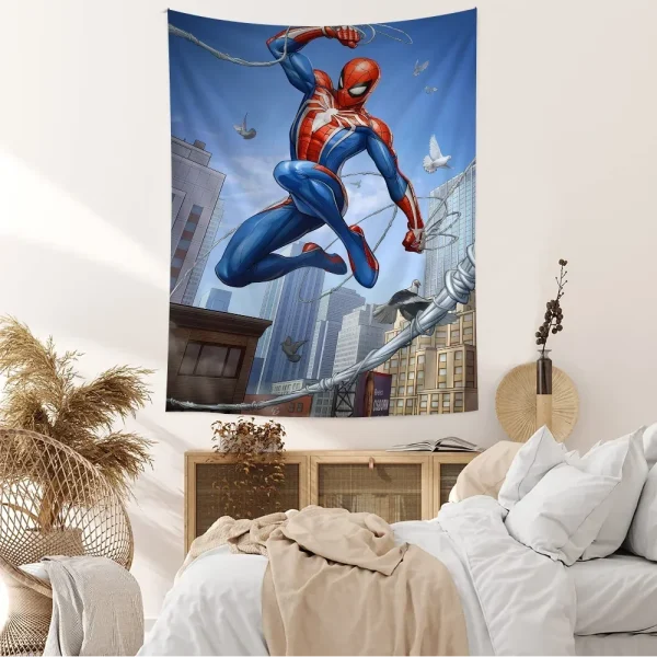 Avengers M-Marvel Spidermans  DIY Wall Tapestry for Living Room Home Dorm Decor Wall Art Decor 5