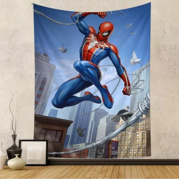 Avengers M-Marvel Spidermans  DIY Wall Tapestry for Living Room Home Dorm Decor Wall Art Decor 6