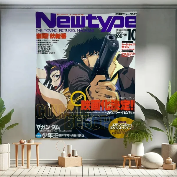 Anime Cowboy Bebop Cartoon Tapestry Wall Hanging Decoration Household Home Decor 1