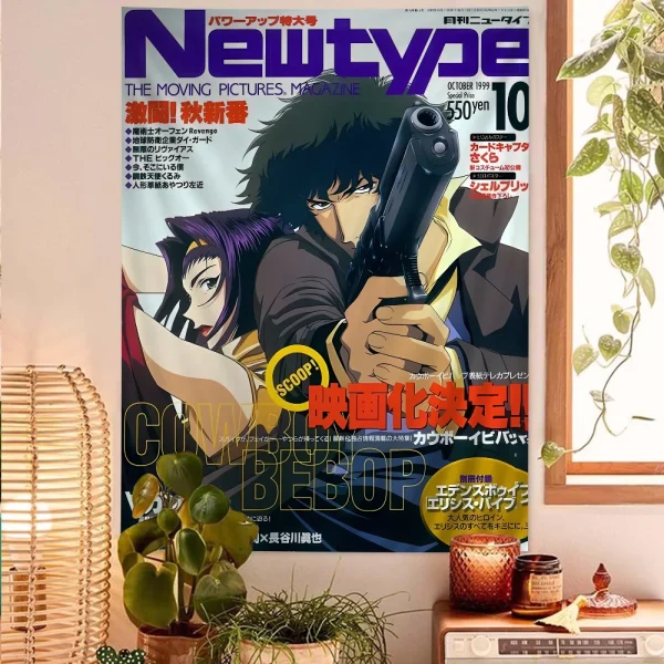 Anime Cowboy Bebop Cartoon Tapestry Wall Hanging Decoration Household Home Decor 5