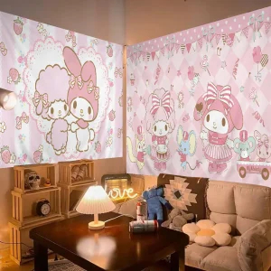 Cartoon Cute M-MelodyS Tapestry Anime Tapestry Hanging Tarot Hippie Wall Rugs Dorm Wall Hanging Sheets 1