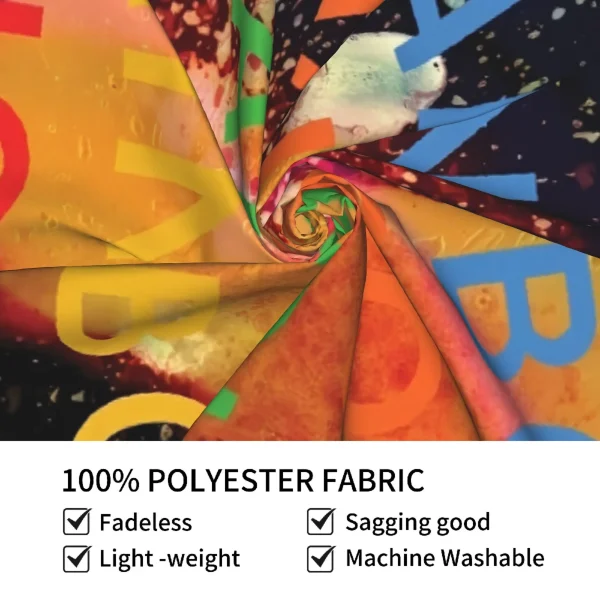 Colorful and Abstract "In Rainbows" Tapestry Inspired by Radiohead, Perfect for Adding a Vibrant and Musical Touch to Any Room 6
