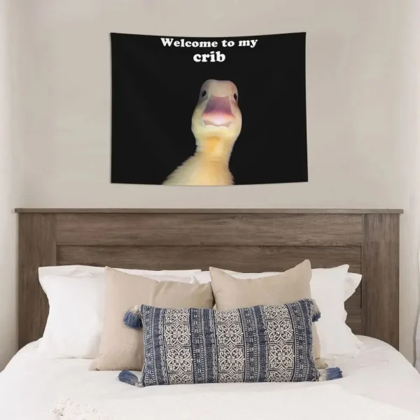 Welcome to My Crib Tapestry College Dorm Bedroom Room Decoration Wall Hanging Tapestry 5