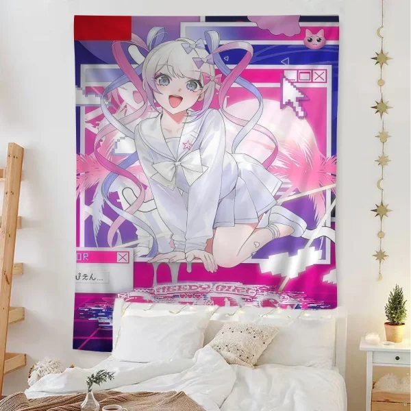 Needy Girl Streamer Overload Colorful Tapestry Wall Hanging Home Decoration hippie bohemian decoration divination Wall Art Decor 1