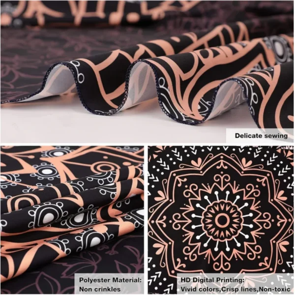 VIKAMA Neon Dragon Tapestry - Cyber Oriental Fantasy Living Room Room Tapestry - Meditation and Yoga Room Atmosphere Decor 6