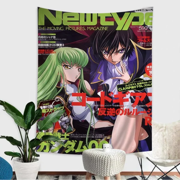 Code Geass Classic Japanese Anime Cartoon Tapestry For Living Room Home Dorm Decor INS Home Decor 1