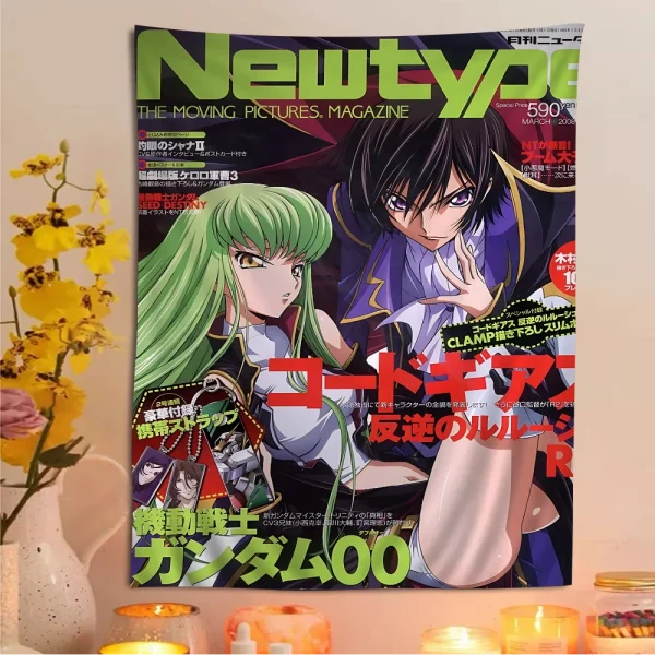 Code Geass Classic Japanese Anime Cartoon Tapestry For Living Room Home Dorm Decor INS Home Decor 2