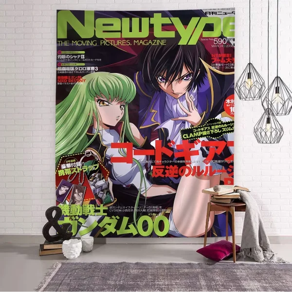 Code Geass Classic Japanese Anime Cartoon Tapestry For Living Room Home Dorm Decor INS Home Decor 6