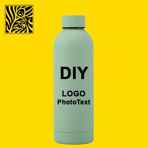 DIY Custom Thermos Flask 304 Stainless Steel Thermos Flask Text Logo Pattern Photo Printing Hot Water Coffee Tea Portable Kettle 1