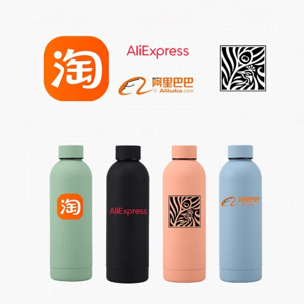 DIY Custom Thermos Flask 304 Stainless Steel Thermos Flask Text Logo Pattern Photo Printing Hot Water Coffee Tea Portable Kettle 3