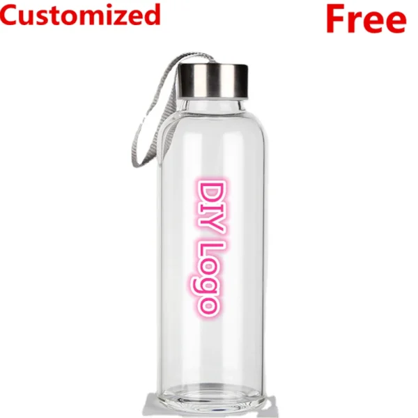 DIY Sports Water Bottles Portable 550ML Personalized Outdoor Safety Plastic Drinking Juice Cup Men Use For Gift Free Customized 1