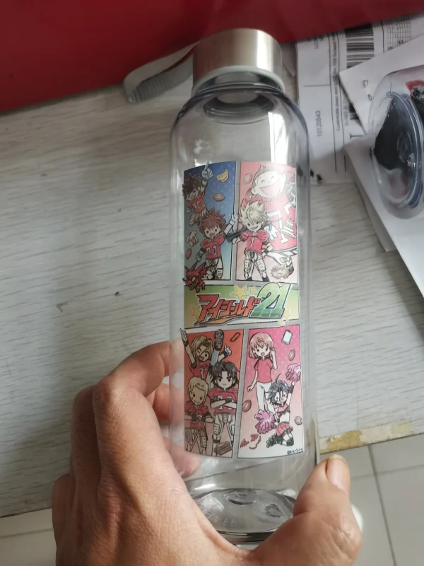 DIY Sports Water Bottles Portable 550ML Personalized Outdoor Safety Plastic Drinking Juice Cup Men Use For Gift Free Customized 4