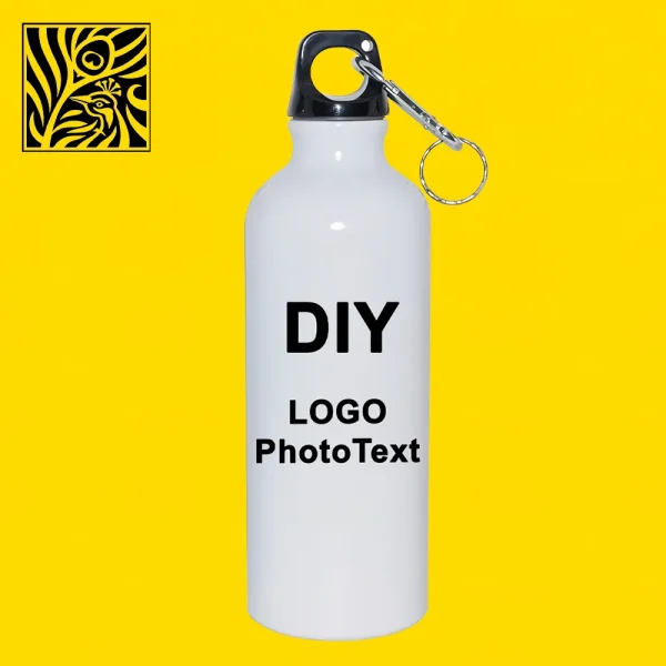 Diy Sports Water Bottle Can Be Customized Logo Text Photo Color Printing Outdoor Cycling Hiker Aluminum Personal Gift Souvenir 1