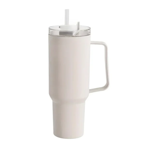 Water Bottle with Handle and Straw 40 Oz Water Bottle Keeps Water Cold for Longer Stainless Steel Bottle Insulated Mug 1