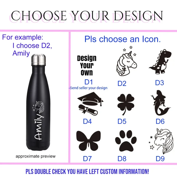Personalized Friend Christmas, Thanksgiving, Birthday Gifts for Women, Bestie, Sister, Friendship Gifts, Custom Vacuum Flask 6