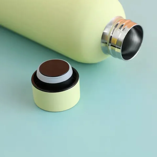 Newest Vacuum Water Bottles 500ML Safety 304 Stainless Steel Sports Leakproof Thermose Students Birth Gift Customized Logo DIY 6