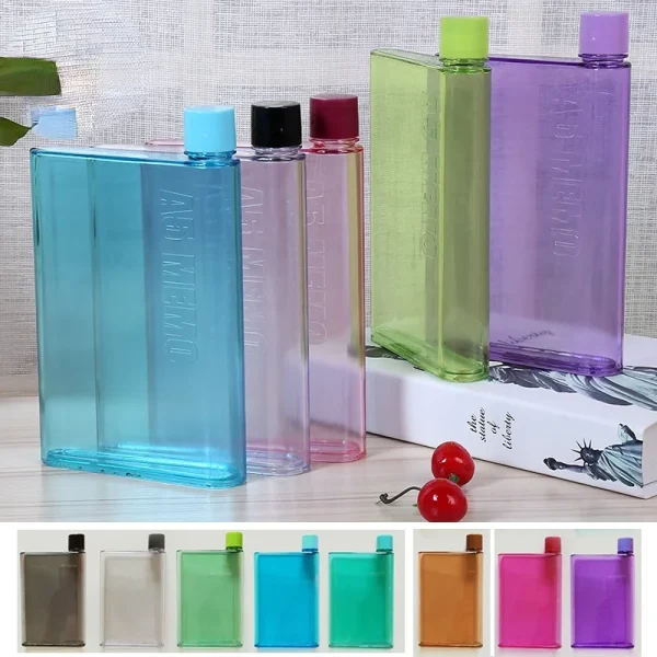 Paper Cup Bottle Flat Water Bottle Notebook Bottle ECO Friendly  Free Clear Portable Book Drink Water Bottle 1