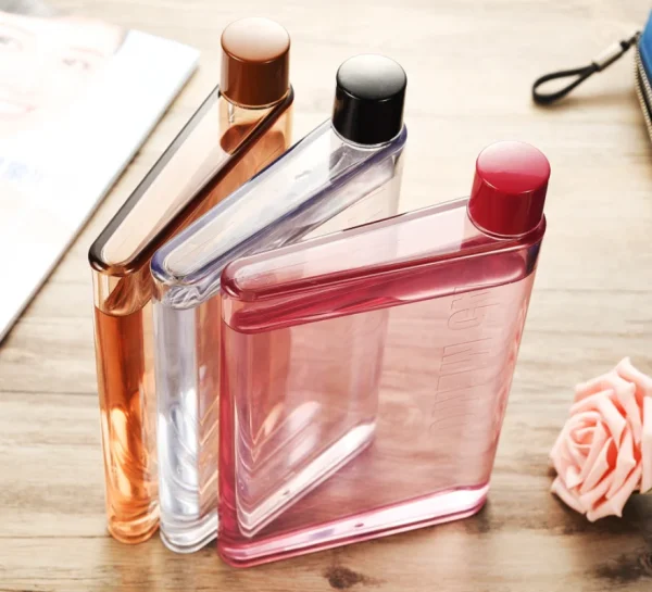 Paper Cup Bottle Flat Water Bottle Notebook Bottle ECO Friendly  Free Clear Portable Book Drink Water Bottle 2