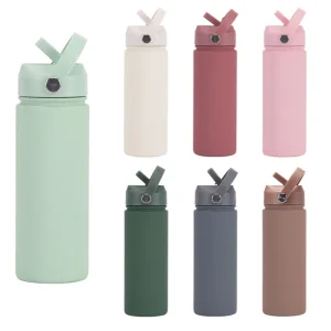 Insulated Water Bottle 500ml Custom Text/Logo - 304 Steel, 24H Cold, Office & Gym Essentials 1
