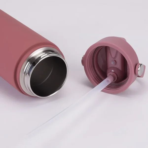 Insulated Water Bottle 500ml Custom Text/Logo - 304 Steel, 24H Cold, Office & Gym Essentials 5