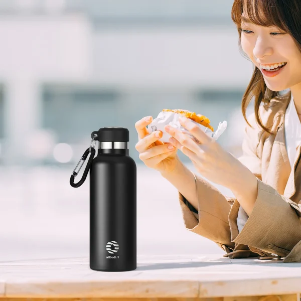FEIJIAN Thermos Portable Water Bottle Stainless Steel Thermal Cup Leak-proof Flask Mini 500ML/600ML 5