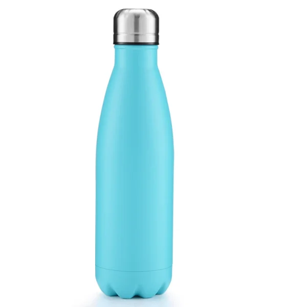 DIY Vacuum Water Bottles 500ML Safety 304 Stainless Steel Sport Coffee Cup Thermose Girls Boy Student Birth Gift Customized Logo 5
