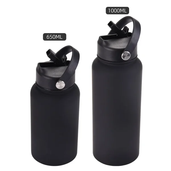 PuraCool Personalised Water Bottle 650ml/22oz Insulated Thermos Customised Tumbler Flask with Straw 5