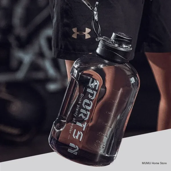 1.7L/2.7L/4L/5L Large Capacity Water Bottle Gym Cycling Cup Sports Water Bottle Portable For Fitness Camping Men Water Kellte 6