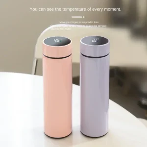 2025 Smart Display 304 Stainless Steel Thermos Cup Vacuum Water Cup for Men and Women Students High Value Office Cup 1