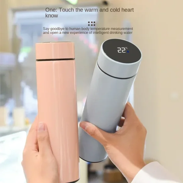 2025 Smart Display 304 Stainless Steel Thermos Cup Vacuum Water Cup for Men and Women Students High Value Office Cup 2