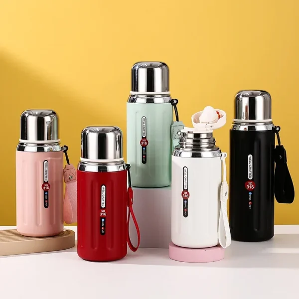800ml Vacuum Flask Long Term Insulated Water Bottles Travel Thermal Cups For Hot And Cold Beverage Summer Winter Drinkware Gifts 1