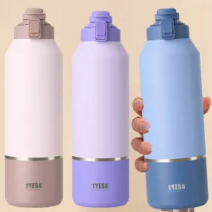 TYESO 2000ML Stainless Steel Thermo Bottle Portable 64oz Thermos Large Capacity Thermo Water Bottle Tyeso Tumbler Thermoses New 1