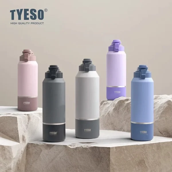 TYESO 2000ML Stainless Steel Thermo Bottle Portable 64oz Thermos Large Capacity Thermo Water Bottle Tyeso Tumbler Thermoses New 2