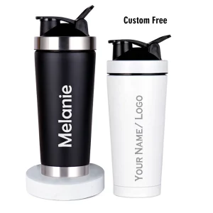 Personalized Water Bottles Custom Engraved with Name Customized Insulated Stainless Steel Shaker Bottle for Sport 1