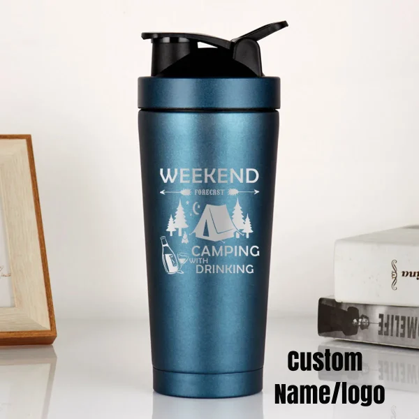 Personalized Water Bottles Custom Engraved with Name Customized Insulated Stainless Steel Shaker Bottle for Sport 2