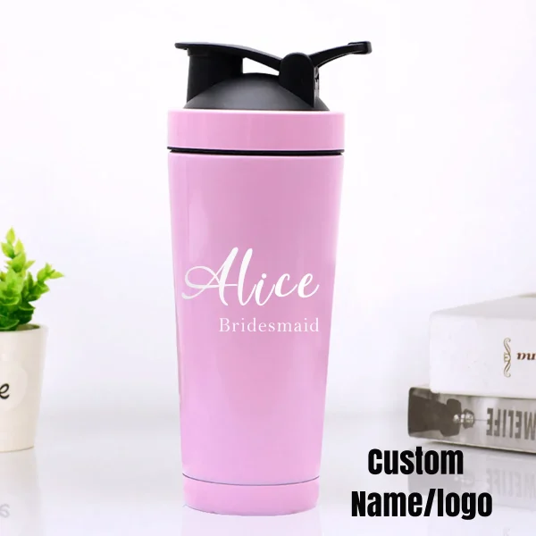 Personalized Water Bottles Custom Engraved with Name Customized Insulated Stainless Steel Shaker Bottle for Sport 6