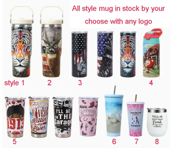 Custom 20oz Skinny Bottle Tumbler Wine Cup With Lid Water Beer Mug Double coffee Ice Insulated Stainless Steel SlimTall Bottle 1