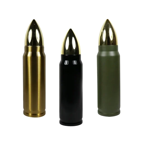 500ml Bullet Shape Insulated Drink Kids Reusable Customize Stainless Steel Thermos Flask Drinkware Water Bottle Double-Wall 1