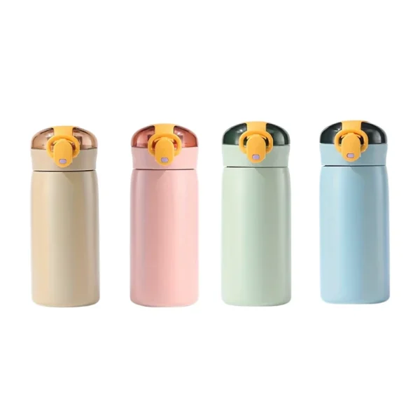 1pc 320ml/10.82oz Mini Water Bottle Vacuum Insulated Stainless Steel Water Flask With Straw Leak Proof Hot Cold Water Bottles 6
