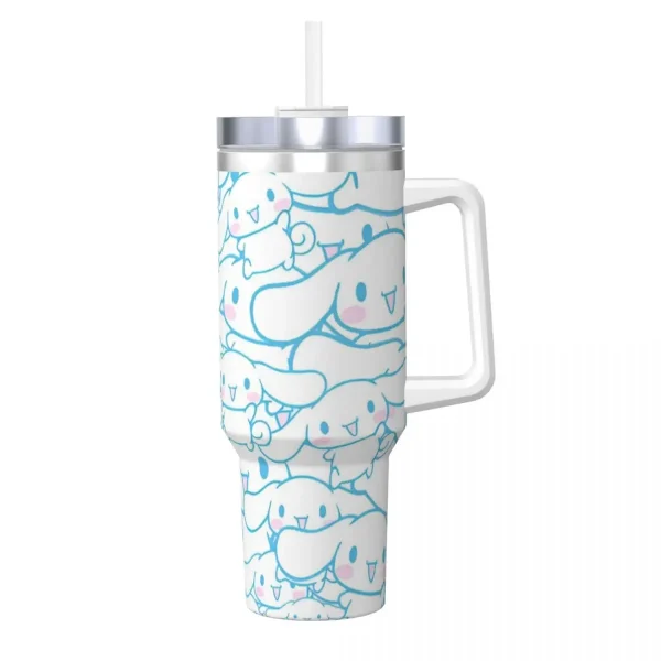 Kawaii Cinnamoroll Tumbler Hot Drinks Water Bottle Leakproof Stainless Steel Coffee Mug Custom Travel Car Mugs 1