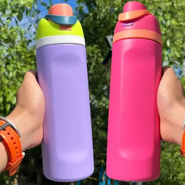 32OZ Thermal Water Bottle Large Capacity With Straw Stainless Steel Thermos Bottle Cold and Hot Water Bottle Sport Thermos Cup 1