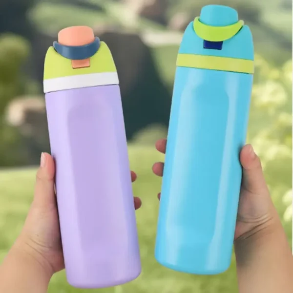 32OZ Thermal Water Bottle Large Capacity With Straw Stainless Steel Thermos Bottle Cold and Hot Water Bottle Sport Thermos Cup 2