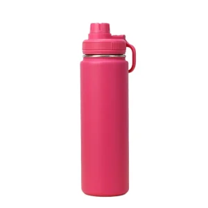24 Oz Stainless Steel Water Bottle Vacuum Insulated Double Wall Water Bottle Wide Mouth BPA Free Keeps Water Cold for Longer 1