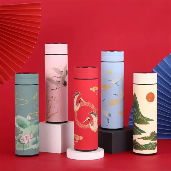 Smart Mug Tea Water Separation Classical Style Easy To Use Safety Thermos Cup Stainless Steel Thermos Bottle Intelligent Mug 1
