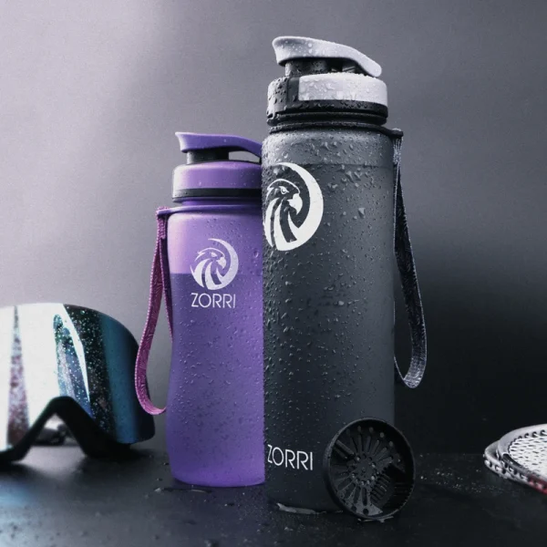 ZORRI Sport Water Bottles BPA Free Portable Gym Anti-fall Leak-proof Large Capacity Fitness Tritan Plastic Bottle Fast Shipping 1