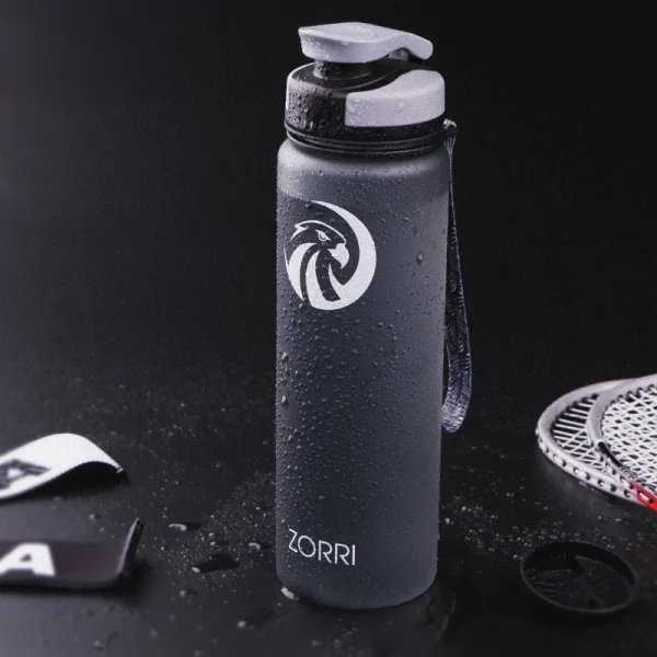 ZORRI Sport Water Bottles BPA Free Portable Gym Anti-fall Leak-proof Large Capacity Fitness Tritan Plastic Bottle Fast Shipping 3