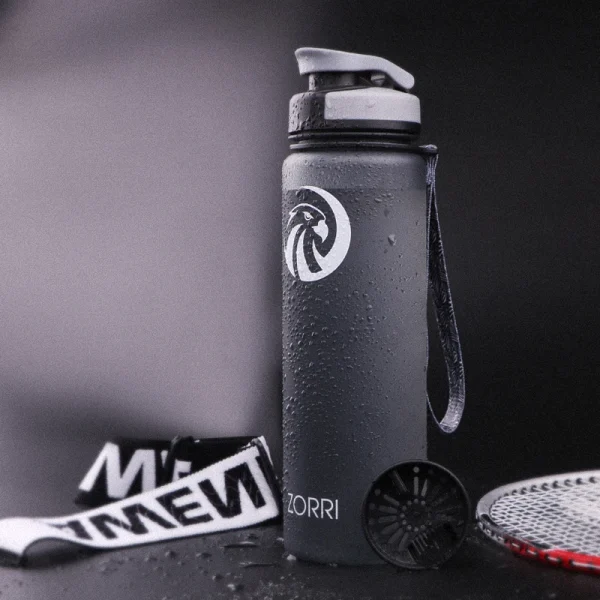 ZORRI Sport Water Bottles BPA Free Portable Gym Anti-fall Leak-proof Large Capacity Fitness Tritan Plastic Bottle Fast Shipping 4